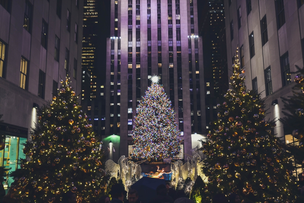 Rockefeller Center Christmas Tree at Night