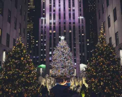 Rockefeller Center Christmas Tree at Night
