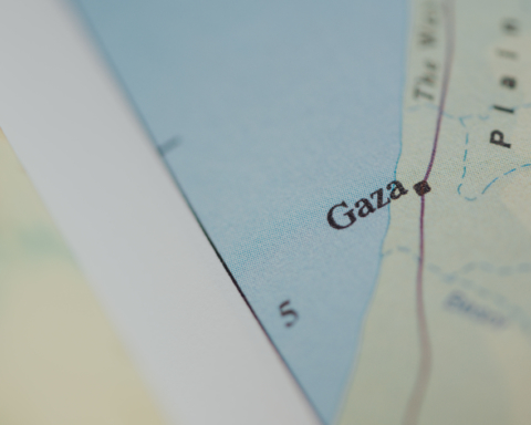 A map of Gaza.